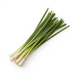 Lemongrass spices with a white background can be used as a cooking spice