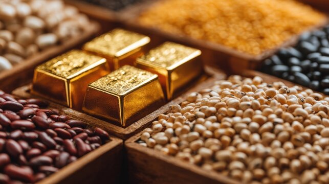 Representing tangible assets, commodities include energy, crops, and metals, serving as essential trade items and key tools for portfolio diversification.
