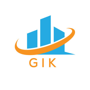 GIK Real Estate Company logo. GIK Modern Building Company logo design for entrepreneur and business. GIK best icon Business Branding.
