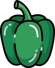 Vector vector art of single yellow lemon with green leaves transparent background