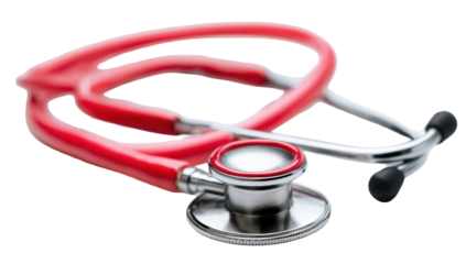 Close-up of a red stethoscope (1)