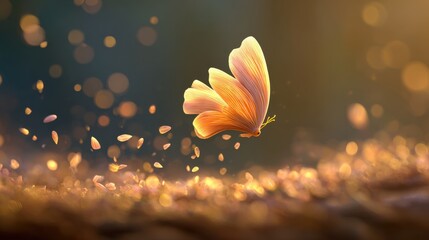 Fantasy Floral Collection – Golden Blossoms, Sakura Petals & Dreamy Glowing Backgrounds