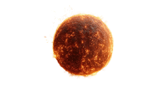 Fiery celestial sphere