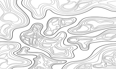 Topography background. Vector banner. Topography background. Vector geographic contour map. Background of the topographic map. Topographic map lines, contour background.