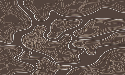 Topography background. Vector banner. Topography background. Vector geographic contour map. Background of the topographic map. Topographic map lines, contour background.