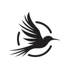 birds flying vector silhouette clip art logo design illustration. birds group flying icon collections.