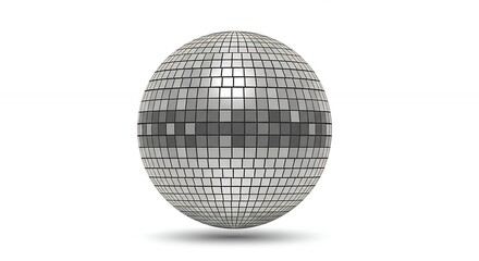 Fototapeta premium Gray scale disco ball graphic design