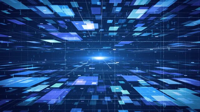 Lines and grid space technology background