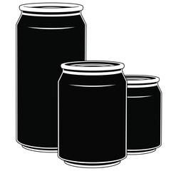 Sleek Beverage Cans Minimalist Design for Refreshment