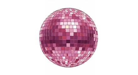 Pink disco ball image for party theme design