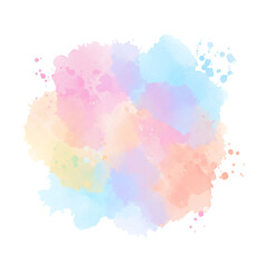 Obraz premium Pastel Watercolor Splash – Abstract Artistic Texture with Soft Edges