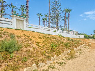Landscape in a beach in Hammamet, Tunisia