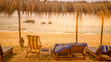 Landscape in a beach in Hammamet, Tunisia