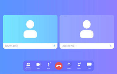 Display of a digital meeting interface with users present.