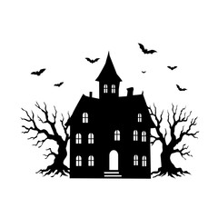 Collection of Spooky House Haunted Vector Isolated Five
