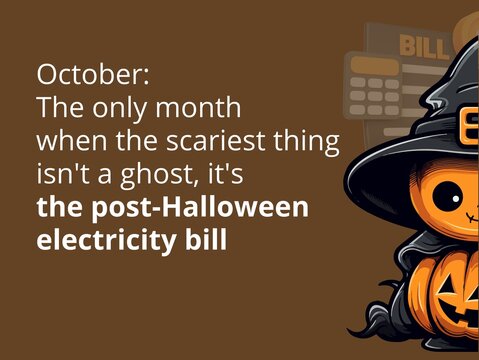 A funny Halloween meme with a humorous and relatable twist