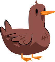 Brown Duck Doodle