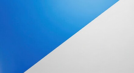 Blue and White Diagonal Split Abstract Background
