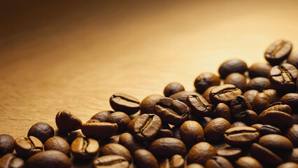 Obraz premium coffee beans on a ground