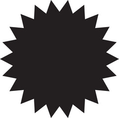Black Starburst icon.Vector Stock Illustration. Different forms of stars, constellations.Circle starburst label shape for promo, sale, price offer badge sticker.Sale, promo label color design.