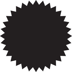 Black Starburst icon.Vector Stock Illustration. Different forms of stars, constellations.Circle starburst label shape for promo, sale, price offer badge sticker.Sale, promo label color design.