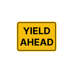 yield ahead sign