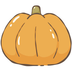 pumpkin on white