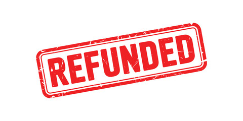 Red stamp indicating a transaction has been refunded