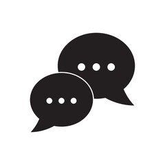 speech bubble flat icon vector
