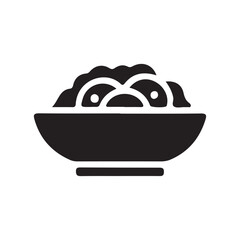 Stylized Noodle Bowl Graphic