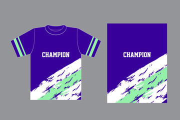 t shirt jersey mockup and pattern design vector illustration