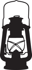  Lantern with handle silhouette silhouette white background.