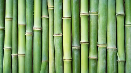 Obraz premium Lush Green Bamboo Forest Surface Covering Background for Calming Tropical Nature Wallpaper Design