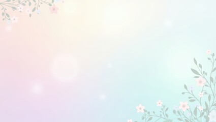 Minimalist spring background with pastel pink gradients and subtle floral forms, fresh and elegant.