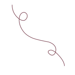 Elegant Curvilinear Line with Looping Details