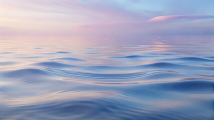 Fototapeta premium Minimalist water-inspired background with soft ripples and blue gradients, calm and modern for design use.