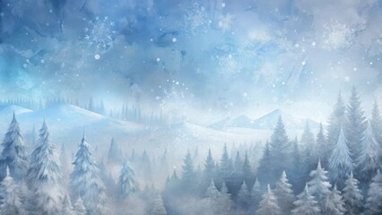 Minimalist winter background with icy gradients and abstract snow-inspired textures.