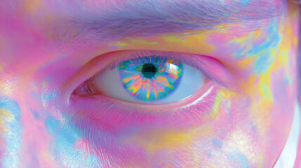 Holographic party eye