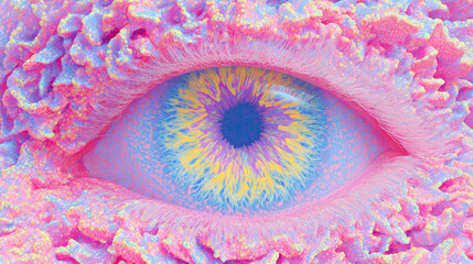 Abstract colorful eye.