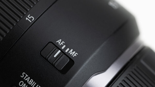 Lens settings close up, photographer tools