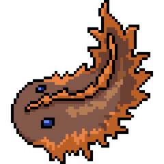 pixel art of fantasy leech monster