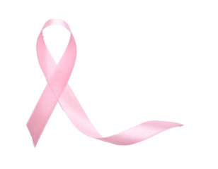 Cinta de concientización simple Rosa sobre fondo blanco neutro