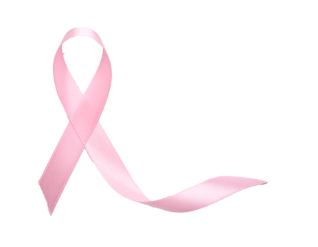 Cinta de concientización simple Rosa sobre fondo blanco neutro