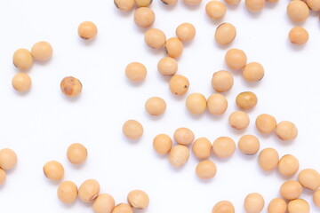 nuts on white background mixeda beans, beans, separated beans on white background, red beans, white beans and white beans on white