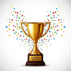 Golden Trophy of Success