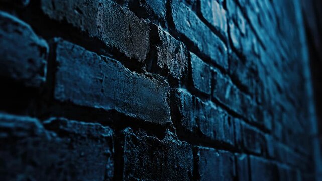 Dark, wet alleyway with old brick texture at night.