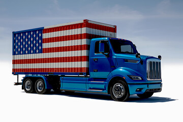 American Flag Truck – USA Freight and National Transport