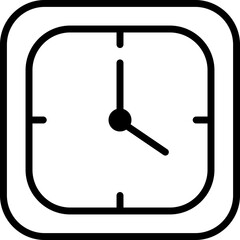 알람 시계 라인드로잉 아이콘(clock line drawing icon)