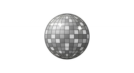 Disco ball illustration design element