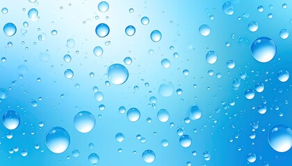 Water droplets on a surface